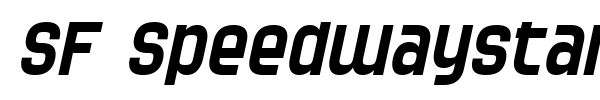 SF Speedwaystar font preview